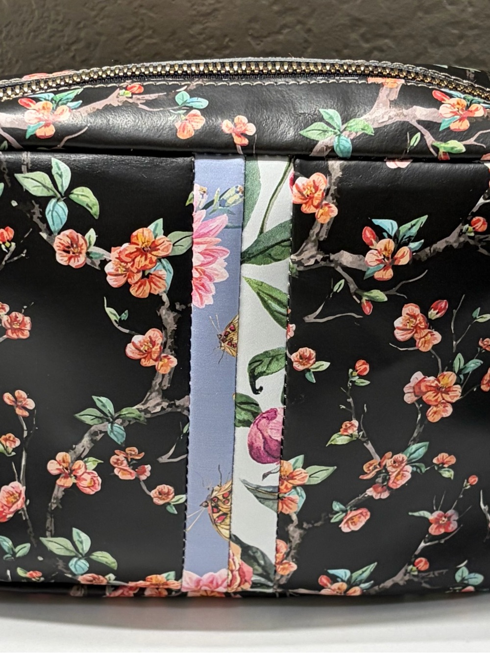 Clare V. Midi Sac Black 🍒 🌸 Floral Blend Crossbody NWOT